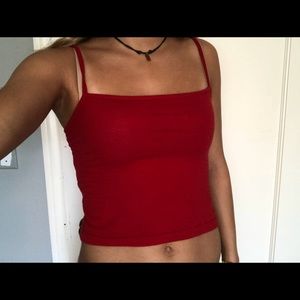 Red brandy Melville tank top